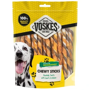 RAWHIDE STICKS WITH BEEF & CHICKEN 40 PIECES